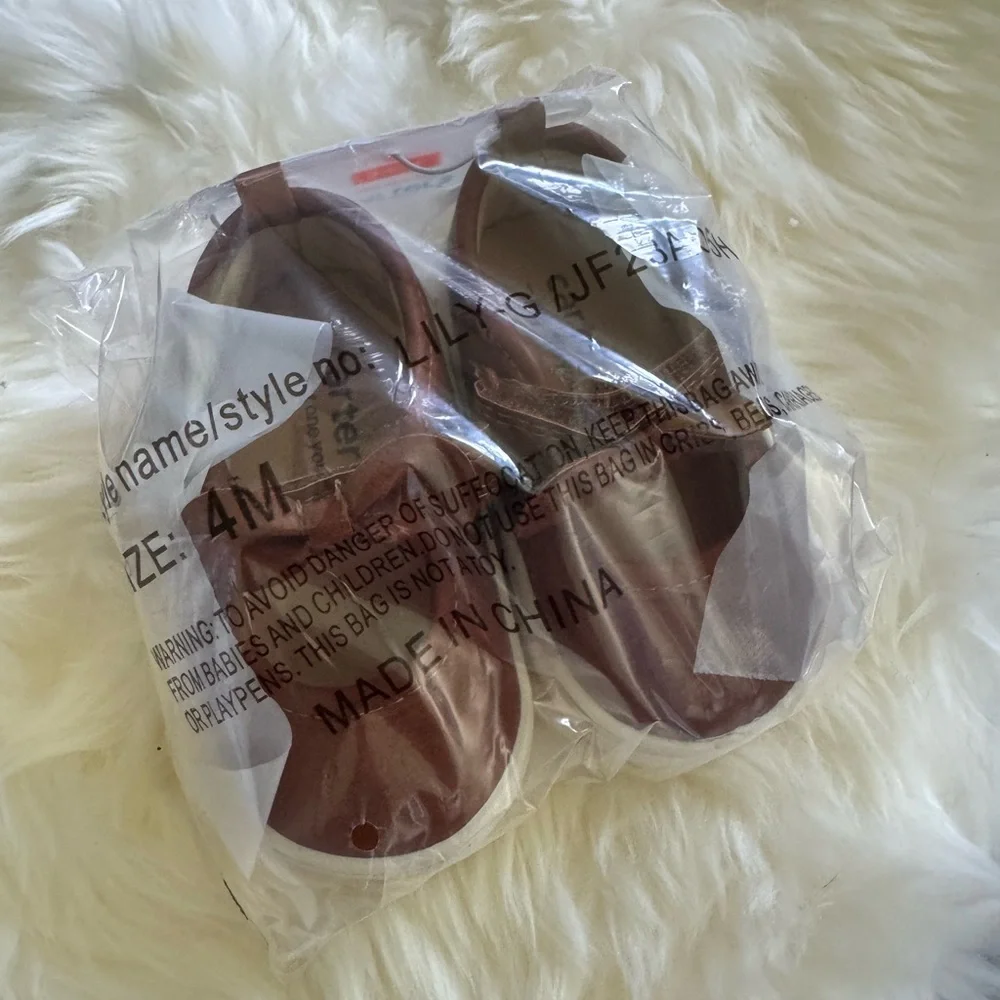 Carter's Brown Baby Shoes with Bow